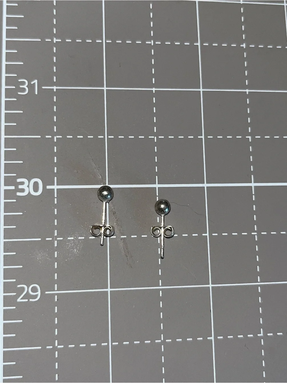 Sterling silver unisex ball studs 925 posts simple design that matches outfits